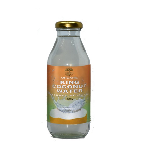 बोतलबंद किंग नारियल पानी - कांच की बोतल - 200 मि.ली