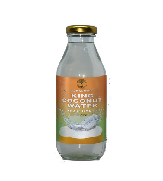बोतलबंद किंग नारियल पानी - कांच की बोतल - 370 मि.ली